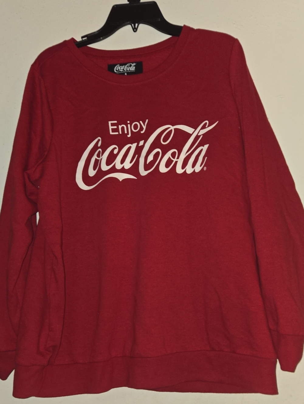 Coca-Cola Red Sweatshirt with White Logo